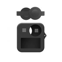 Silikónové ochranné puzdro s krytom objektívu pre GoPro Max - Čierne